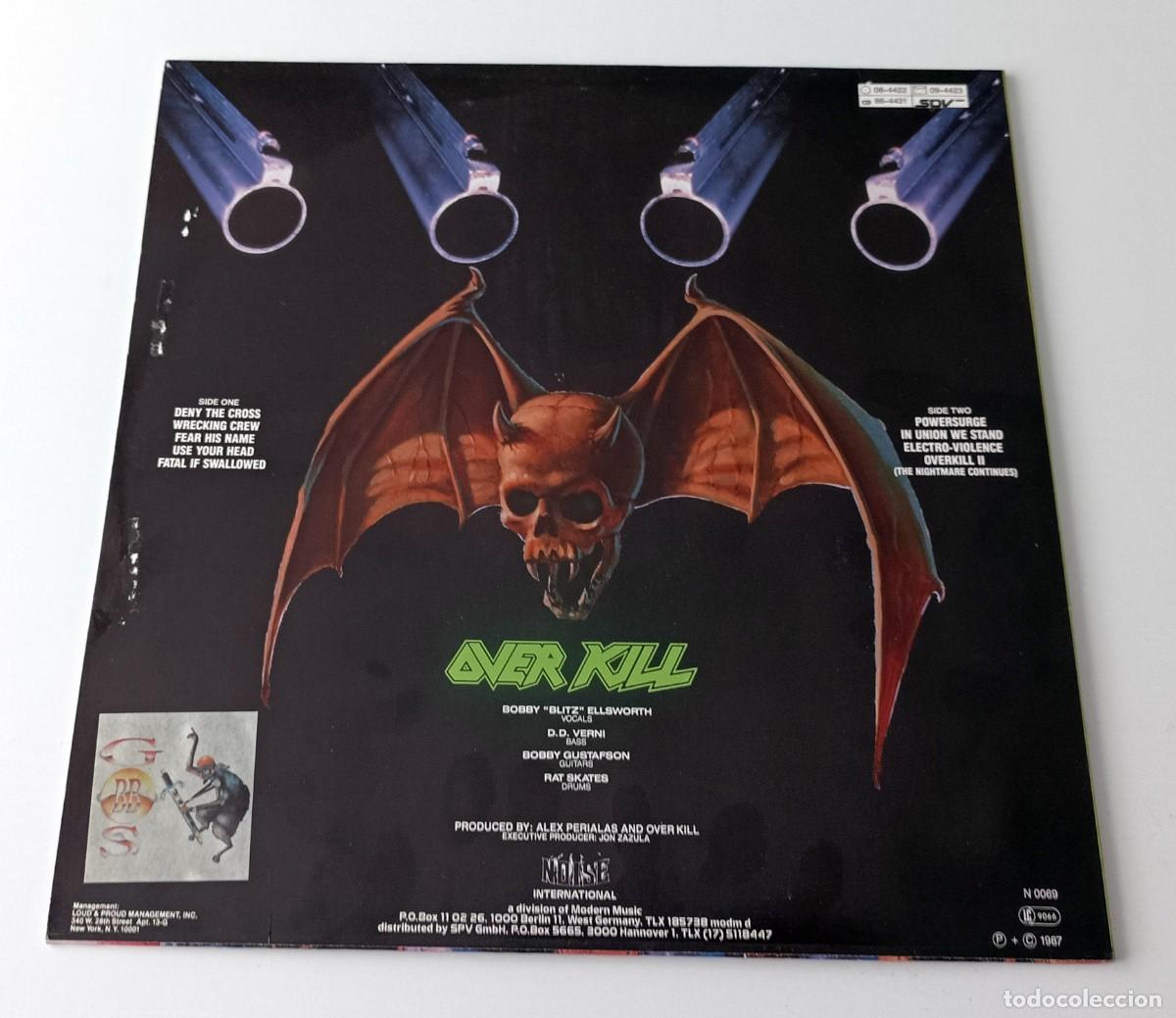 Discos de vinilo: LP OVERKILL - TAKING OVER - Foto 2
