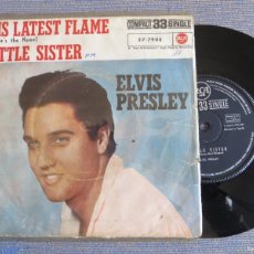 Dischi in vinile: ELVIS PRESLEY : HIS LATEST FLAME (MARIE'S THE NAME); LITTLE SISTER. 1961. RCA 37-7908. 1 SINGLE 33
