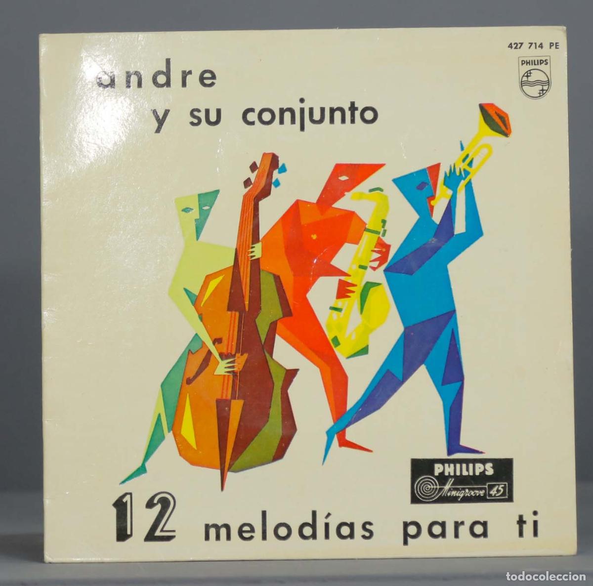 Discos de vinilo: EP. Andre Y Su Conjunto &ndash; 12 Melod&iacute;as Para T&iacute; - Foto 1