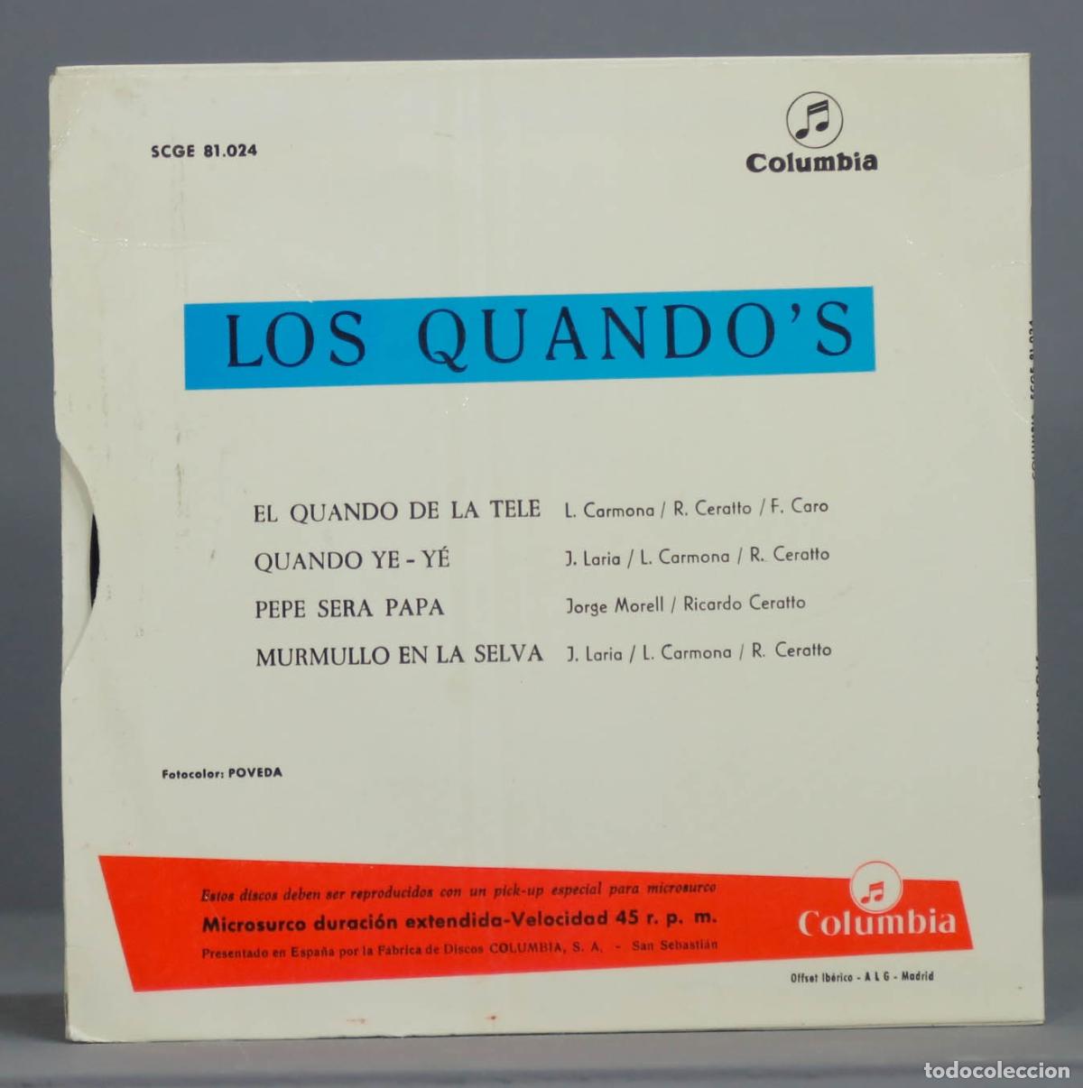 Discos de vinilo: EP. Los Quando&acute;s &ndash; El Quando De La Tele - Foto 2