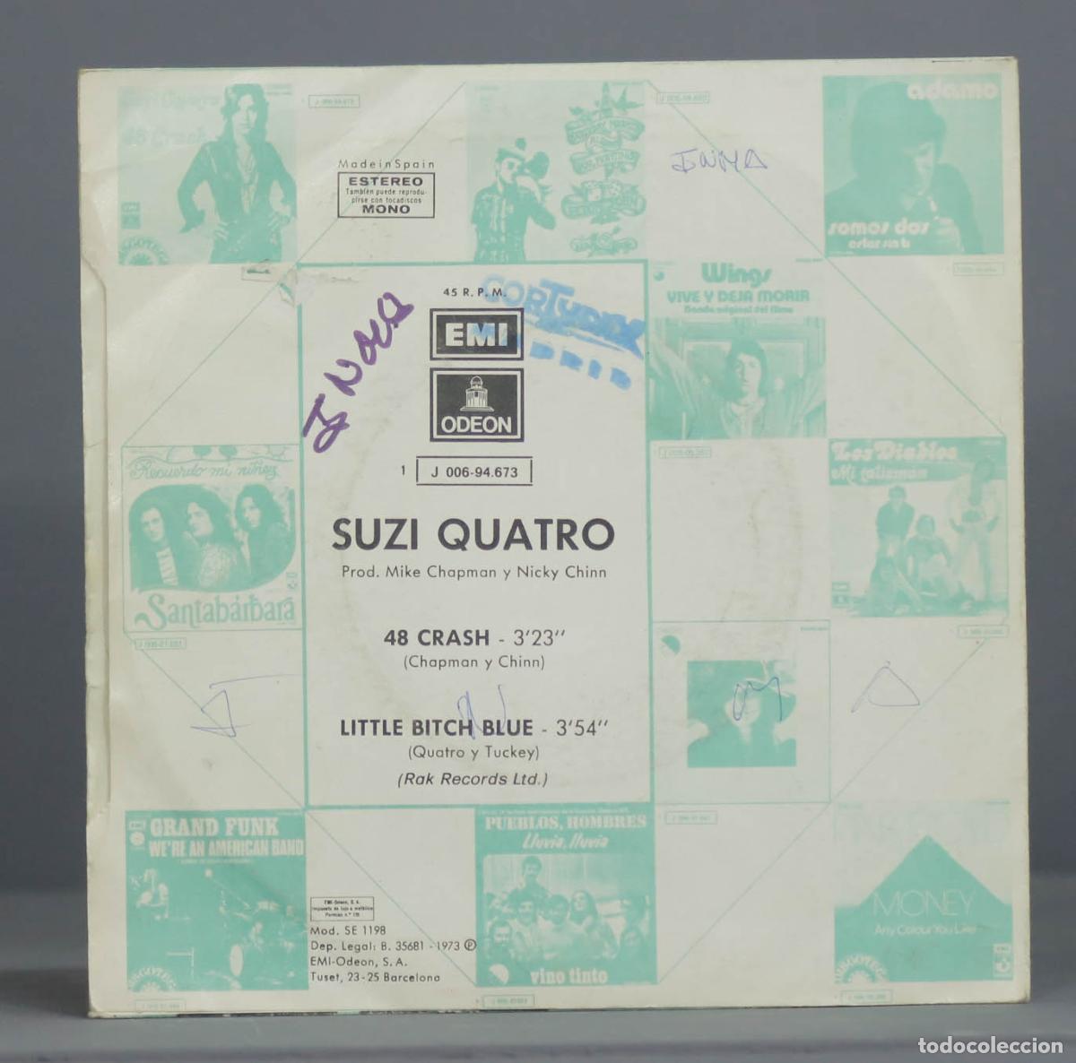 Discos de vinilo: SINGLE. Suzi Quatro &ndash; 48 Crash - Foto 2