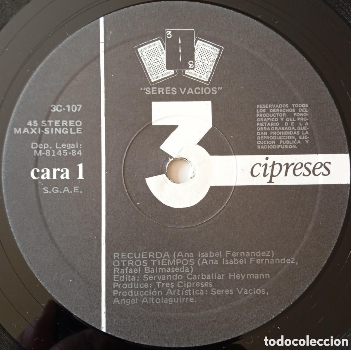 Discos de vinilo: Disco de vinilo Los Seres Vacios - Foto 3