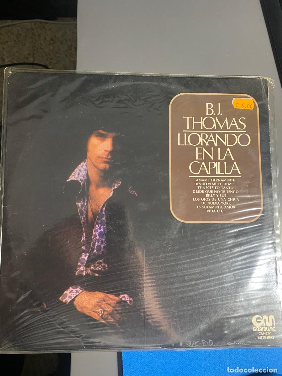 Discos de vinilo: BJ THOMAS LP LLORANDO EN LA CAPILLA - Foto 1