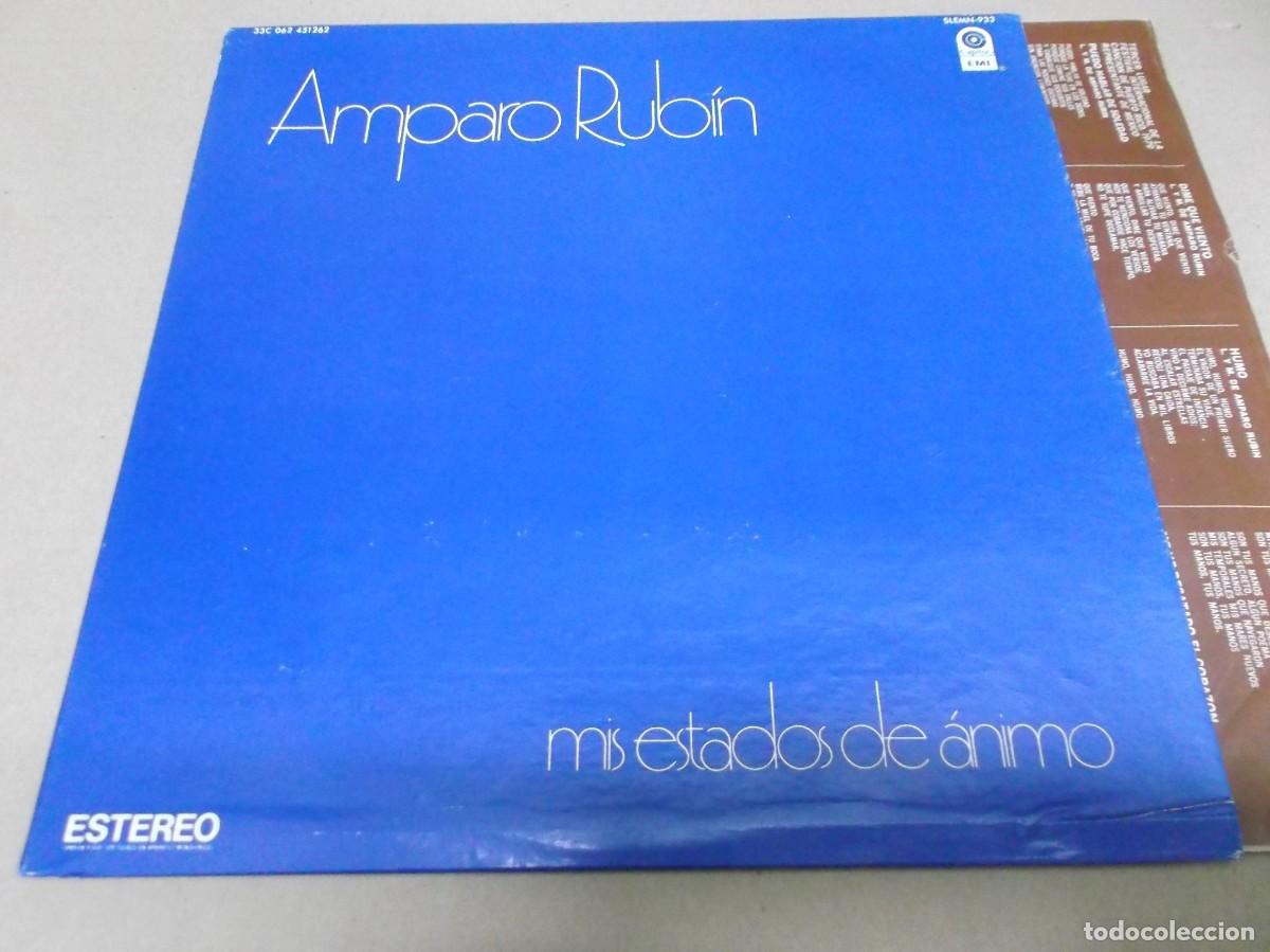 Discos de vinilo: AMPARO RUBIN (LP) MIS ESTADOS DE ANIMO A&Ntilde;O 1980 - ENCARTE INTERIOR CON LETRAS - EDICION MEXICO