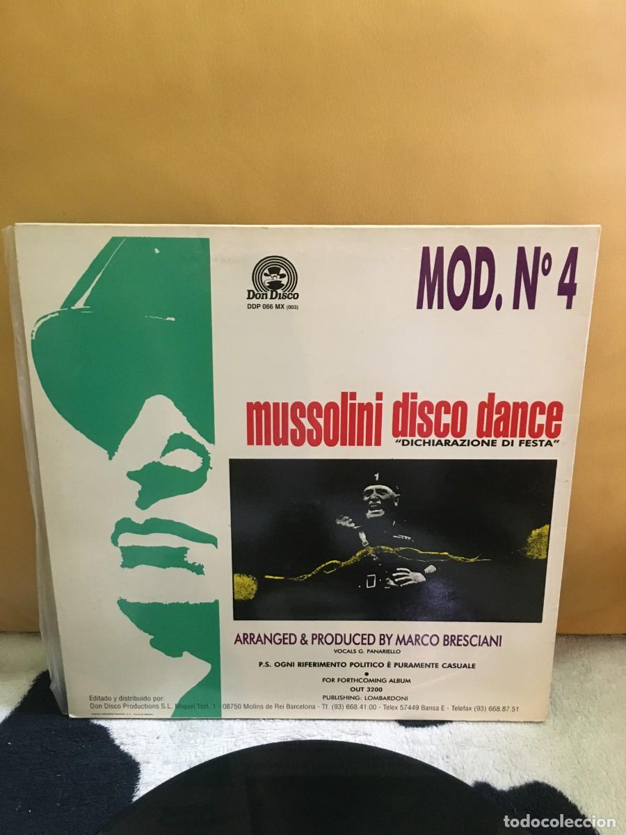 Discos de vinilo: Mod. N&ordm; 4 &lrm;&ndash; Mussolini Disco Dance - Foto 2