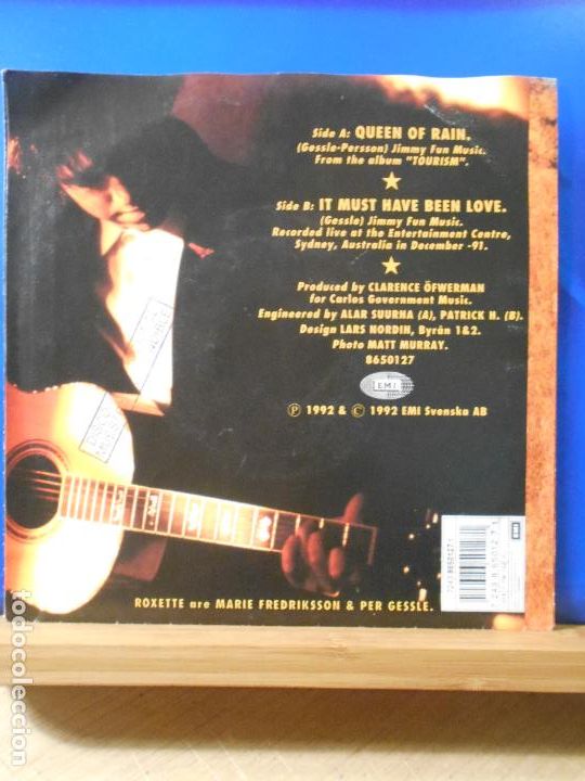 Discos de vinilo: ROXETTE/QUEEN OF RAIN/SINGLE - Foto 2