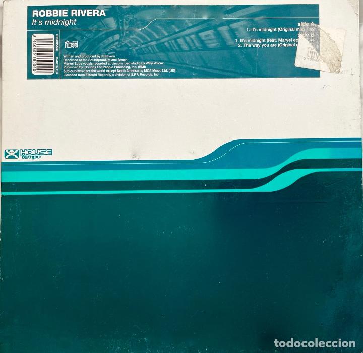 Discos de vinilo: ROBBIE RIVERA. ITS MIDNIGHT. MAXI SINGLE 3 TEMAS - Foto 1