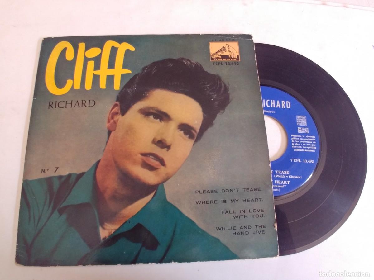 Discos de vinilo: CLIFF RICHARD-EP Please Dont Tease+3 - Foto 1