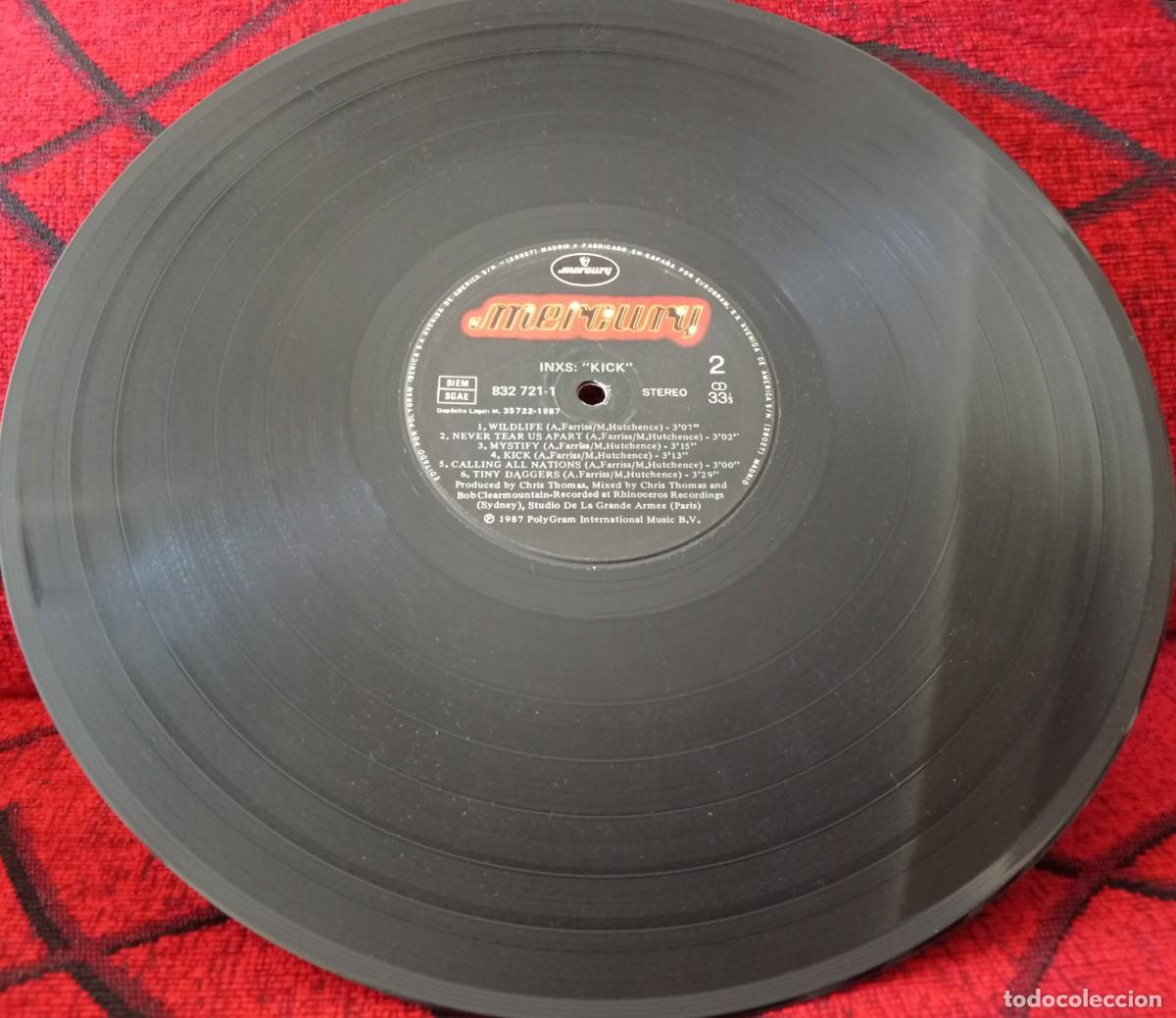 Discos de vinilo: INXS ** Kick ** VINILO LP 1987 (SIN PORTADA) - Foto 3