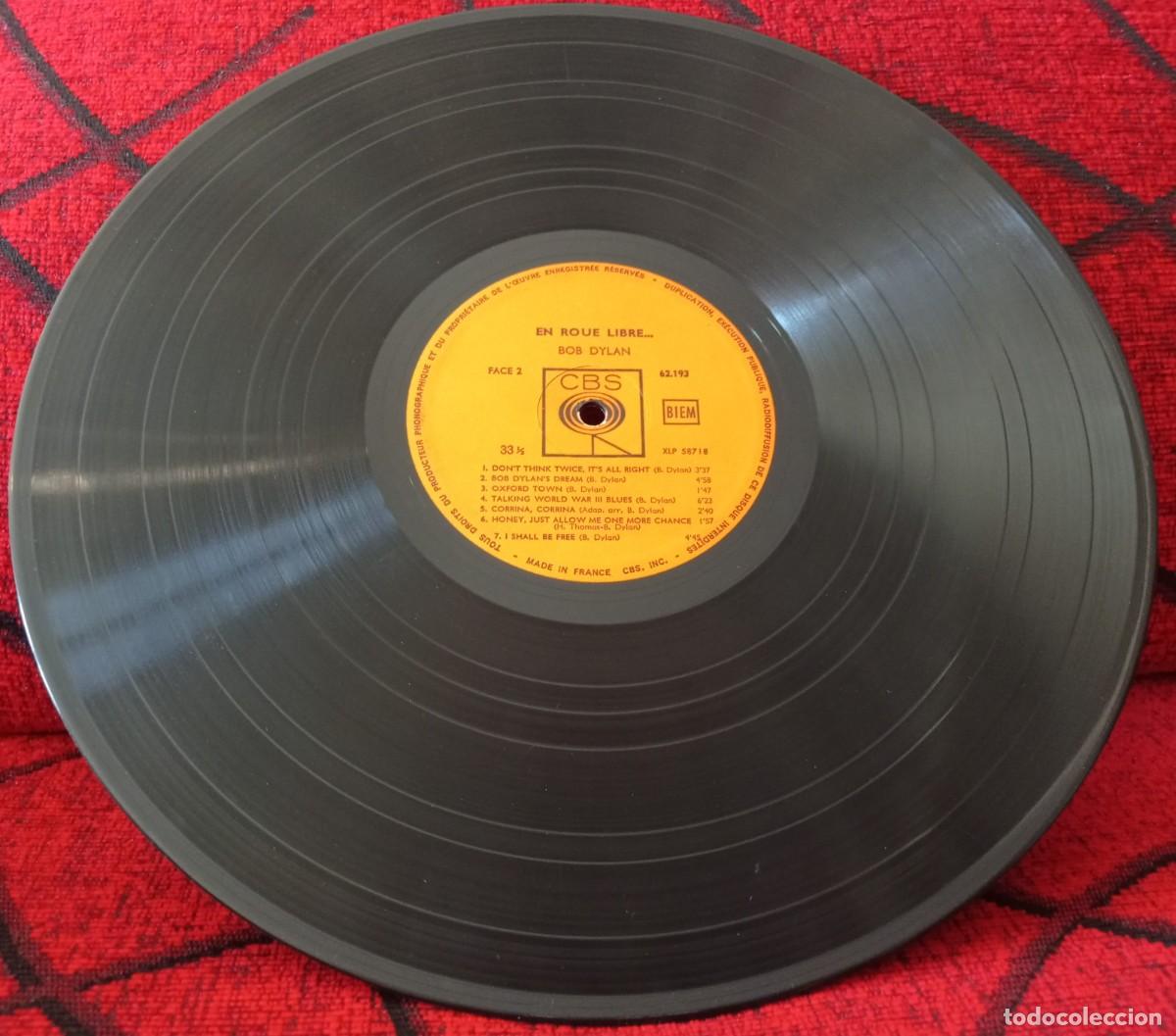 Discos de vinilo: BOB DYLAN ** EN ROUE LIBRE ... ** VINILO LP FRANCIA (SIN PORTADA) - Foto 2