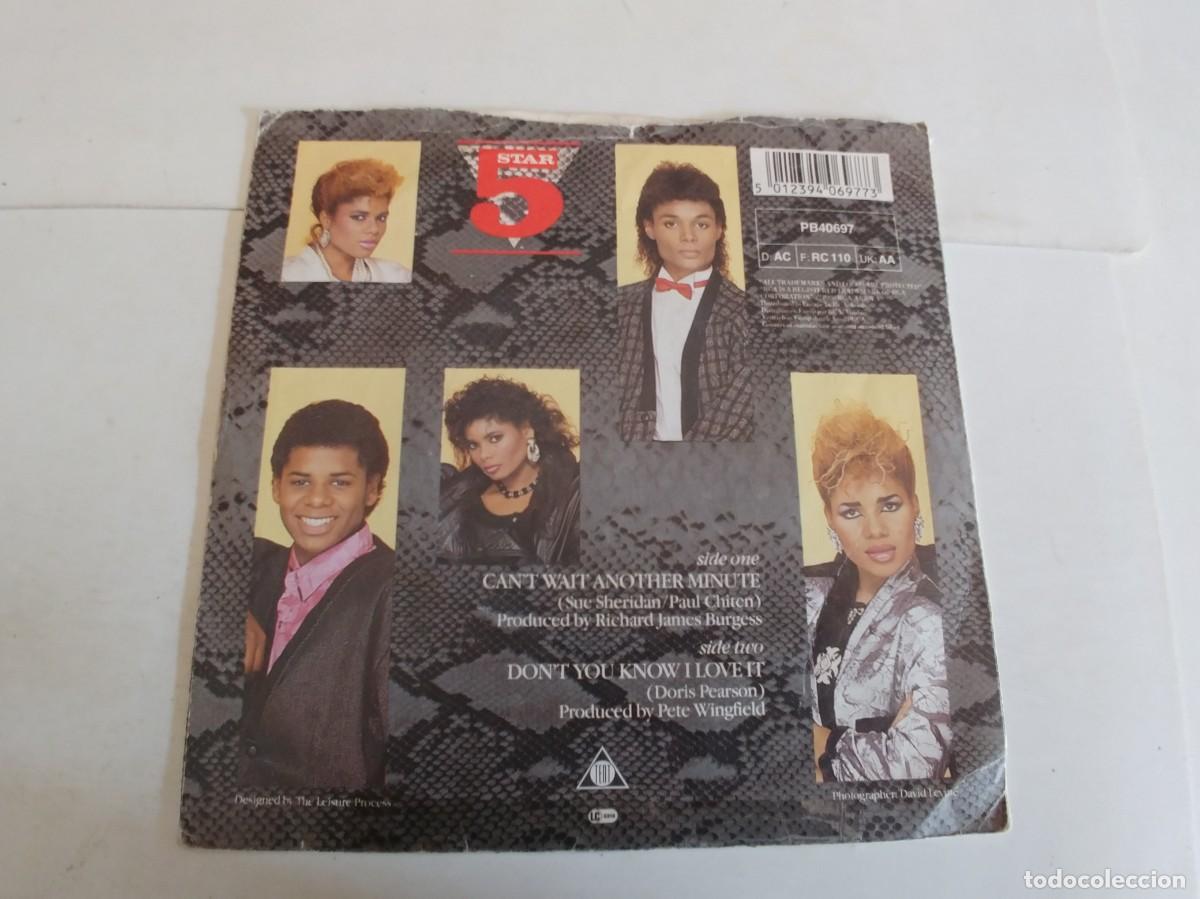 Discos de vinilo: FIVE STAR-SINGLE CAN&acute;T WAIT - Foto 2