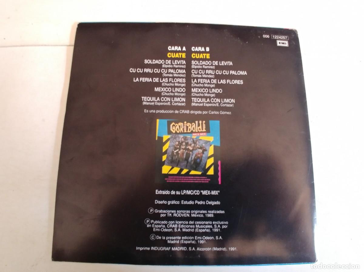 Discos de vinilo: GARIBALDI-SINGLE CUATE - Foto 2