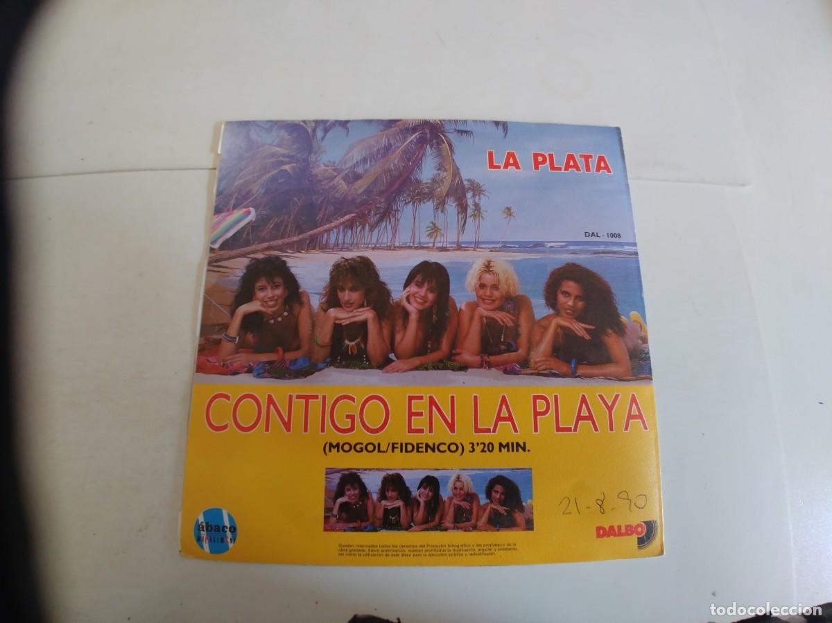 Discos de vinilo: LA PLATA-SINGLE CONTIGO EN LA PLAYA - Foto 2