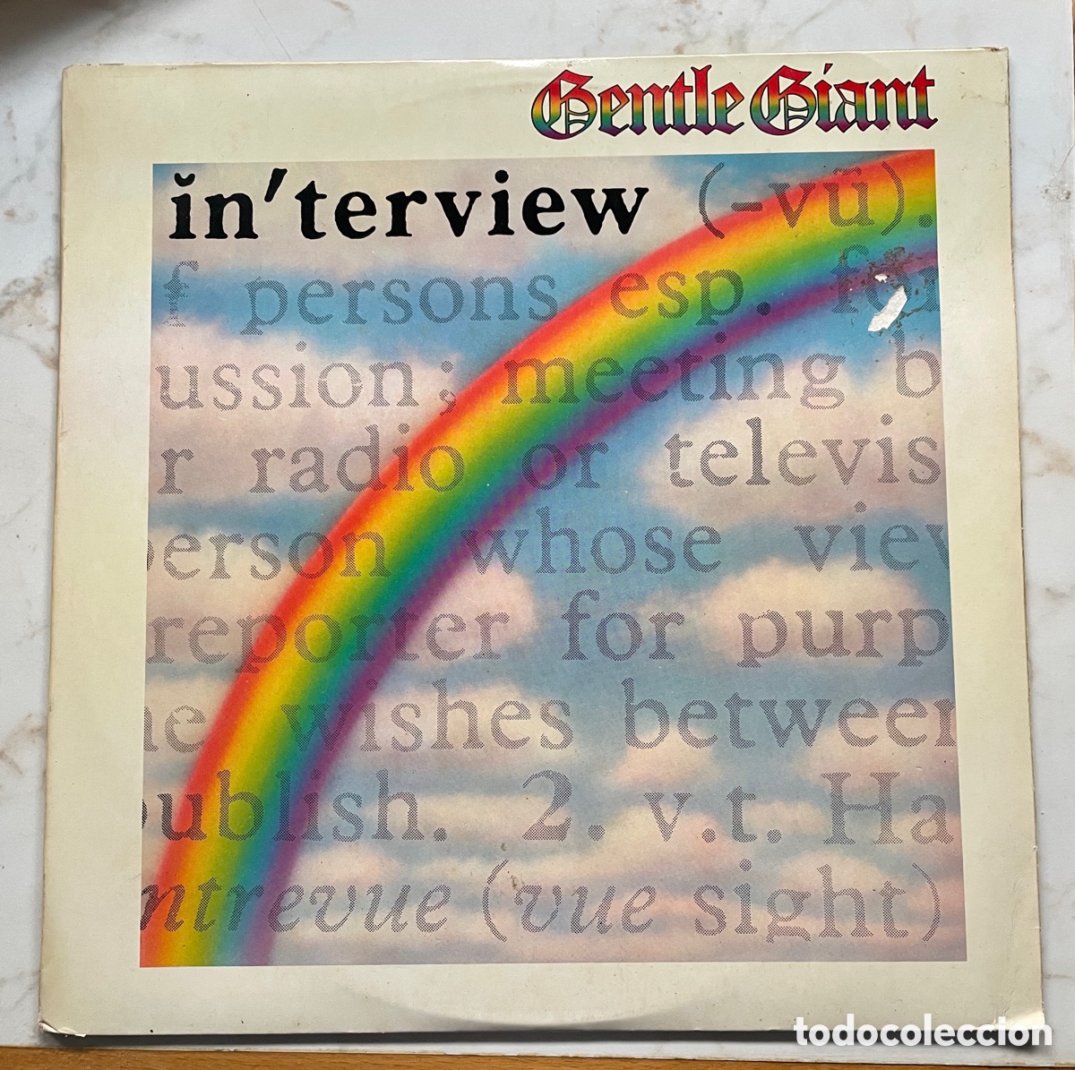 Discos de vinilo: Gentle Giant &ndash; Interview / LP Chrysalis 1976 Rock Progresivo - Foto 1