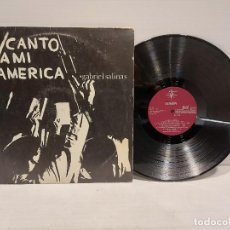 Discos de vinilo: GABRIEL SALINAS / CANTO A MI AMÉRICA / LP-EDIGSA-4 VENTS-1974 / MBC. ***/***