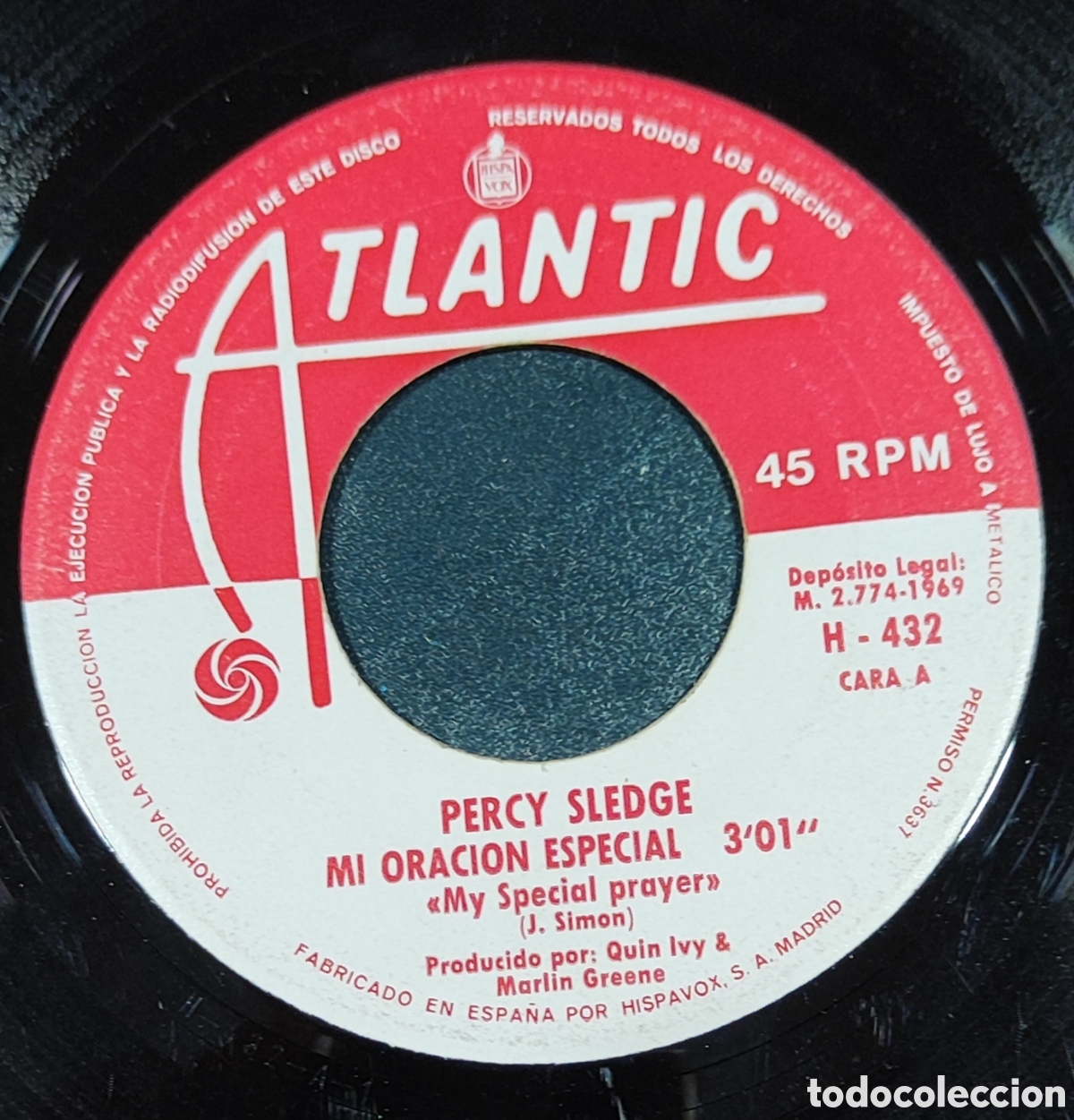 Discos de vinilo: PERCY SLEDGE - MI ORACION ESPECIAL - Foto 2