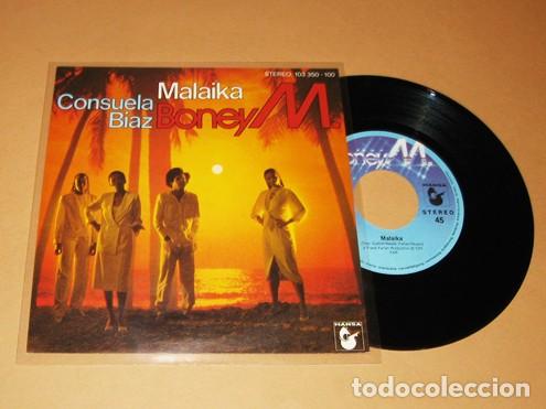 Discos de vinilo: BONEY M. - MALAIKA / CONSUELA BIAZ - SINGLE - 1981 - Foto 1