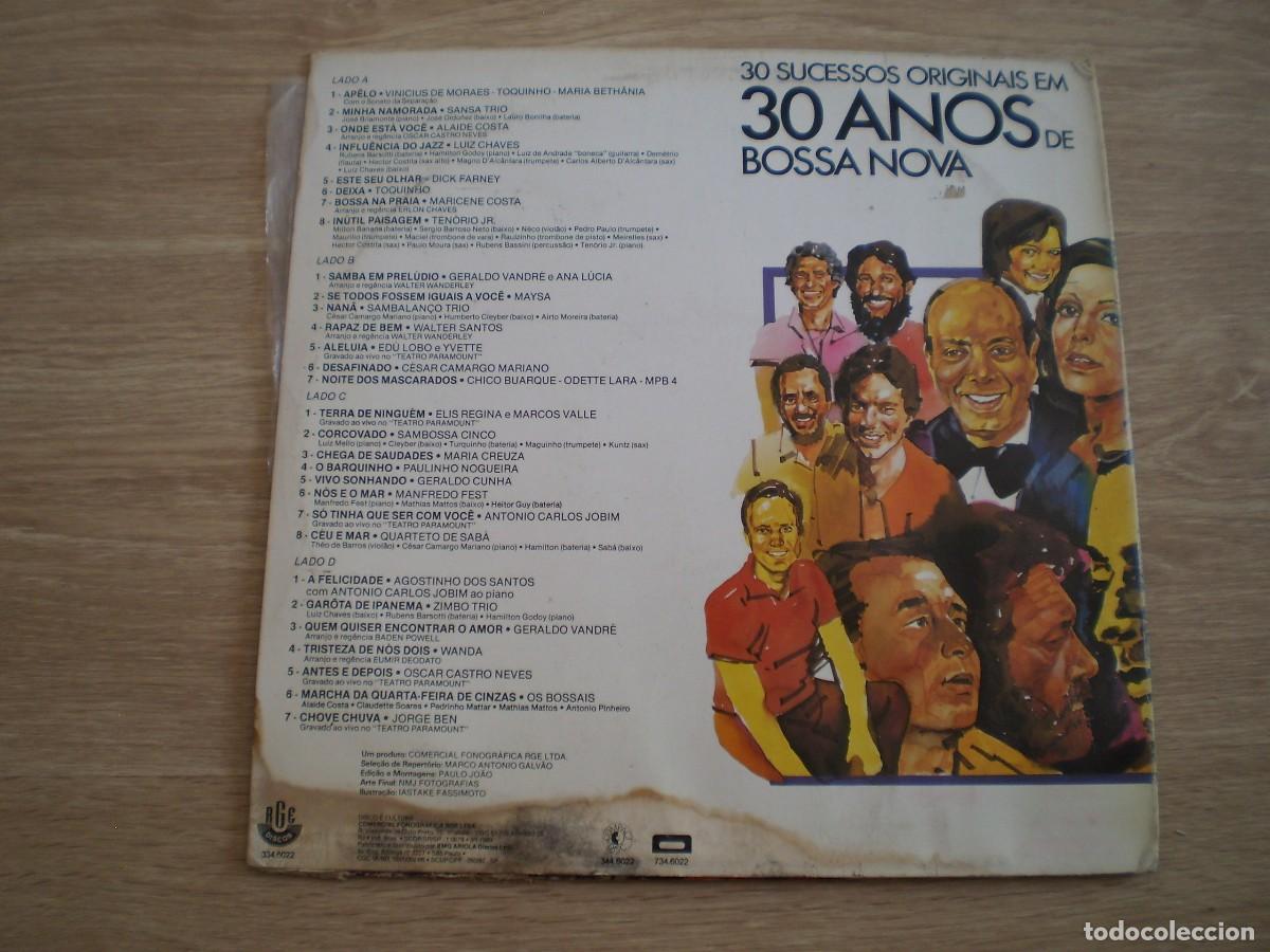 Discos de vinilo: DOBLE LP. 30 A&Ntilde;OS BOSSA NOVA. - Foto 3