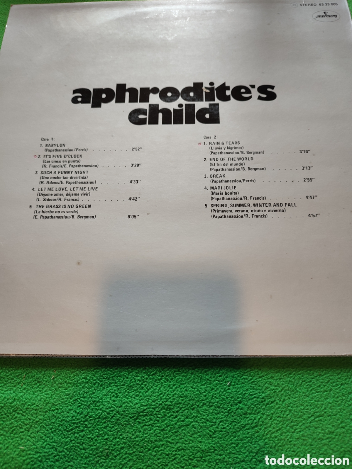 Discos de vinilo: Aphrodites Child - Disco de oro - Foto 2