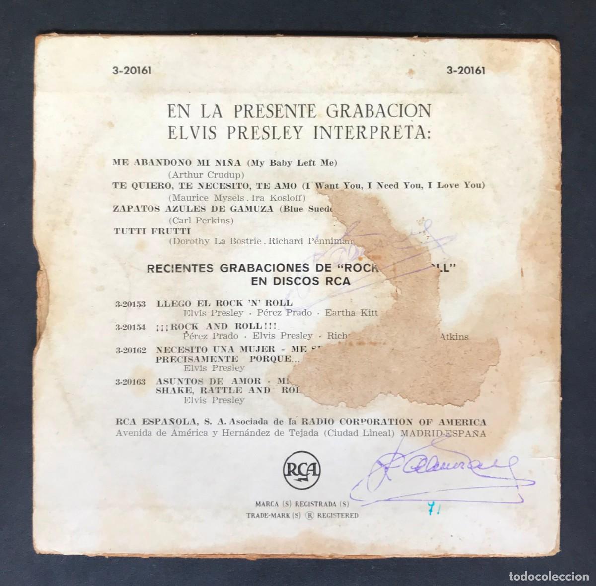 Discos de vinilo: ELVIS PRESLEY - Y el Rock And Roll - EP RCA - Foto 2