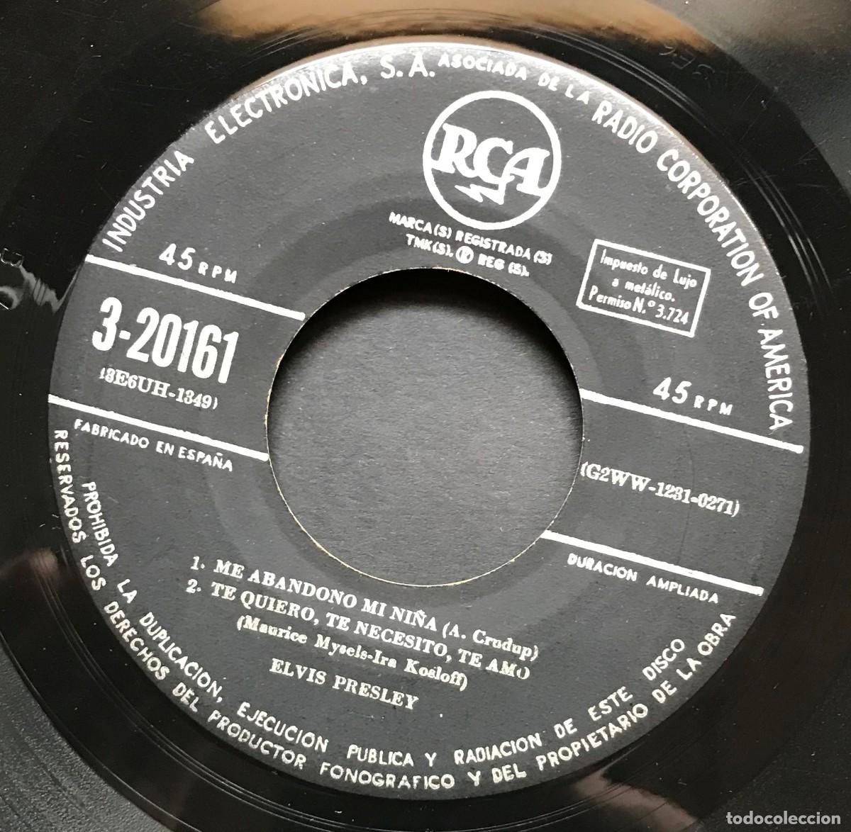 Discos de vinilo: ELVIS PRESLEY - Y el Rock And Roll - EP RCA - Foto 3