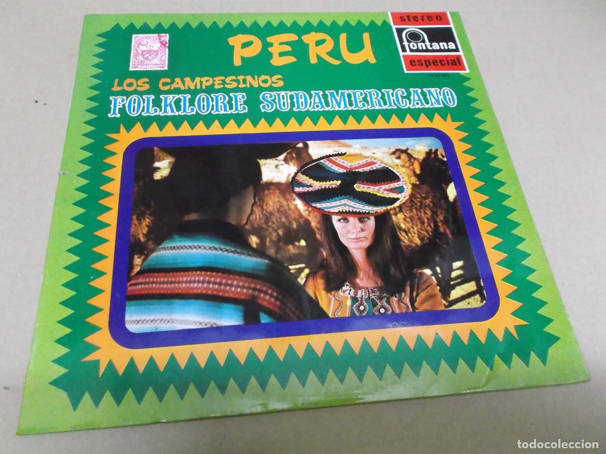 Disques de vinyle: LOS CAMPESINOS (LP) PERU (FOLKLORE SUDAMERICANO) A&Ntilde;O 1970