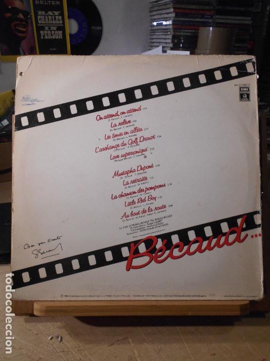 Discos de vinilo: GILBERT BECAUD ON ATTEND ON ATTEND LP - Foto 3