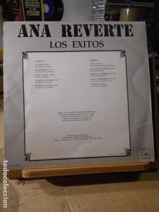 Discos de vinilo: ANA REVERTE - LOS EXITOS/ CONFIDENCIAS/ ANDA CHAVAL/ LP - Foto 2