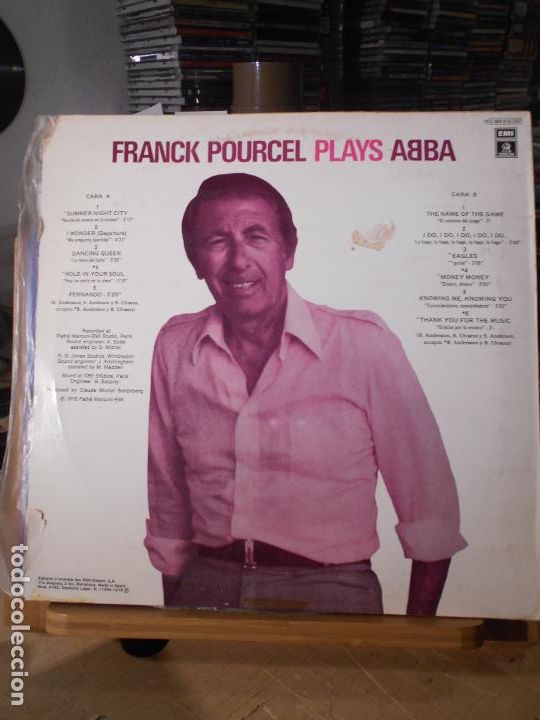 Discos de vinilo: LP - FRANCK POURCEL Y SU GRAN ORQUESTA - INTERPRETA ABBA - Foto 2