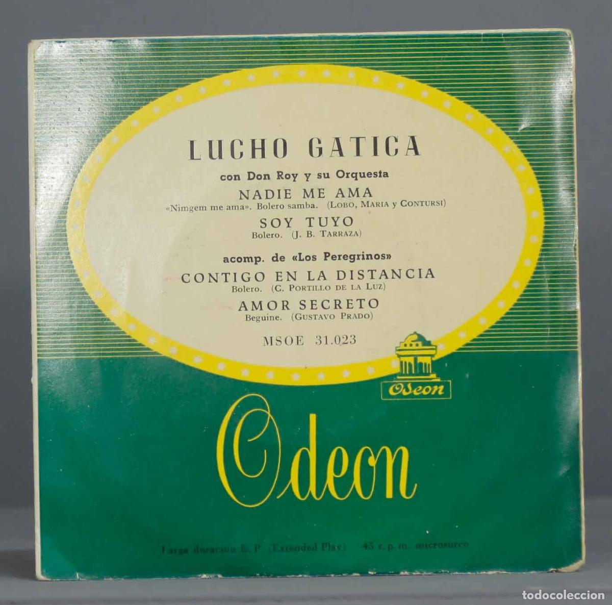 Discos de vinilo: EP. Lucho Gatica. NADIE AMA - Foto 1