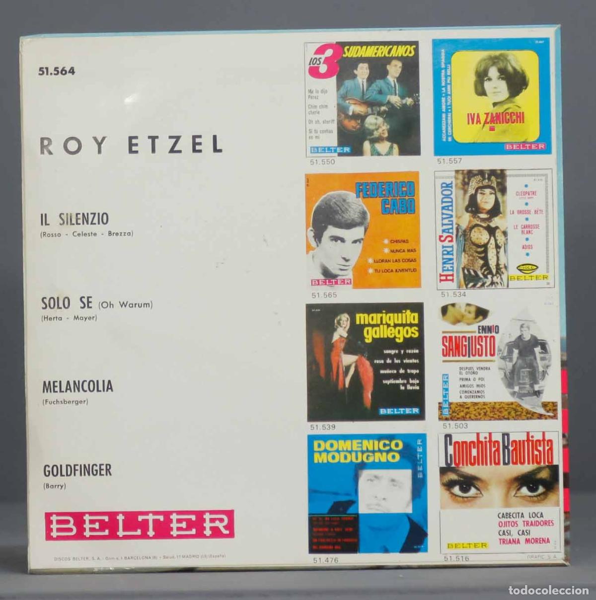 Discos de vinilo: EP. Roy Etzel &ndash; Il Silenzio - Foto 2