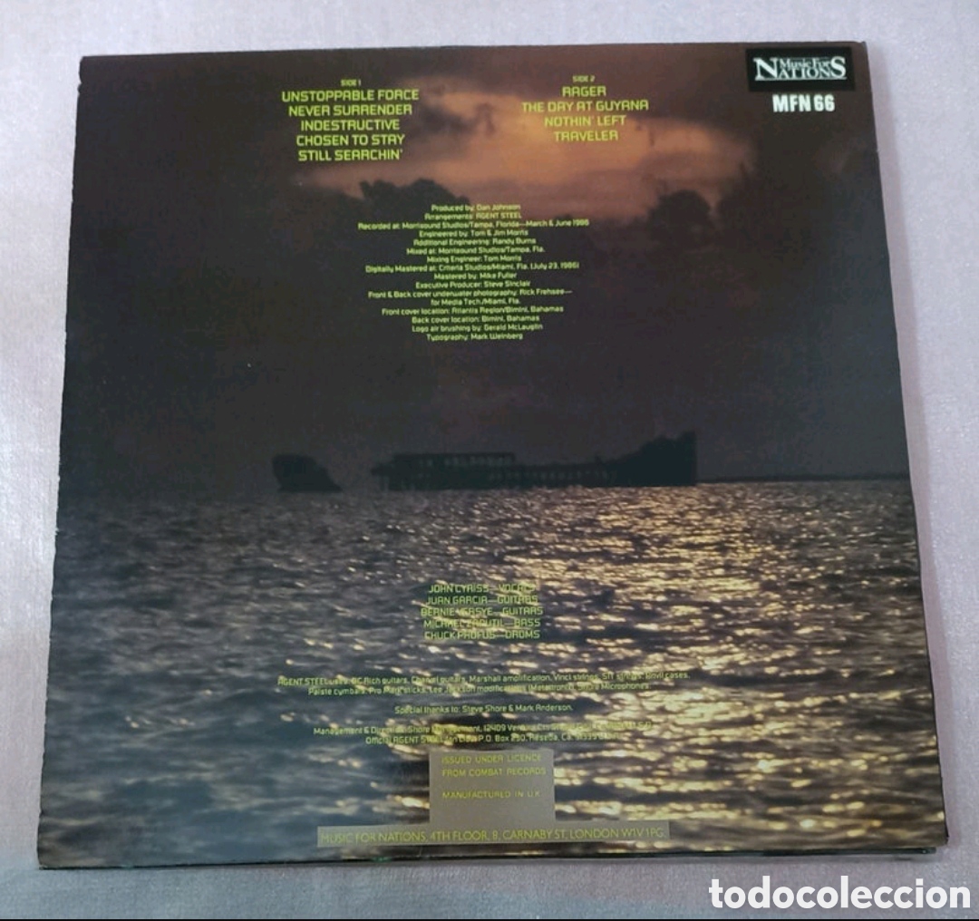 Discos de vinilo: Disco vinilo Agent Steel-Unstoppable force - Foto 2