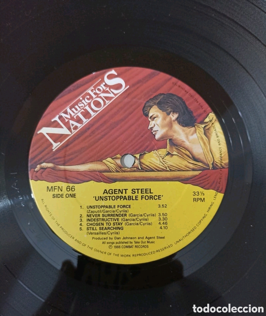 Discos de vinilo: Disco vinilo Agent Steel-Unstoppable force - Foto 3