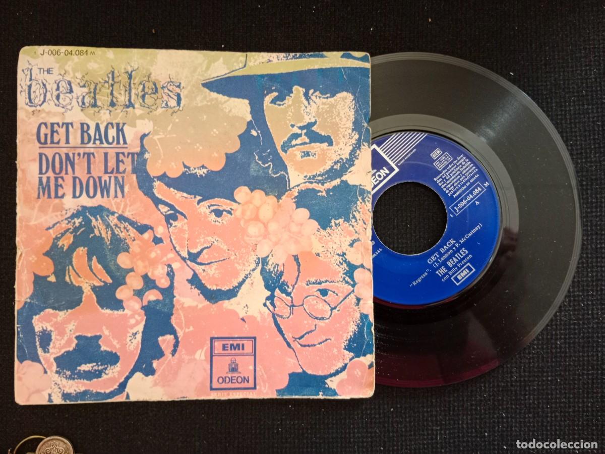 Discos de vinilo: DISCO VINILO SINGLE THE BEATLES - GET BACK - DON&acute;T LET ME DOWN - Foto 1