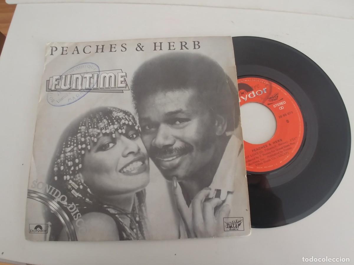 Discos de vinilo: PEACHES & HERB-SINGLE FUNTIME - Foto 1