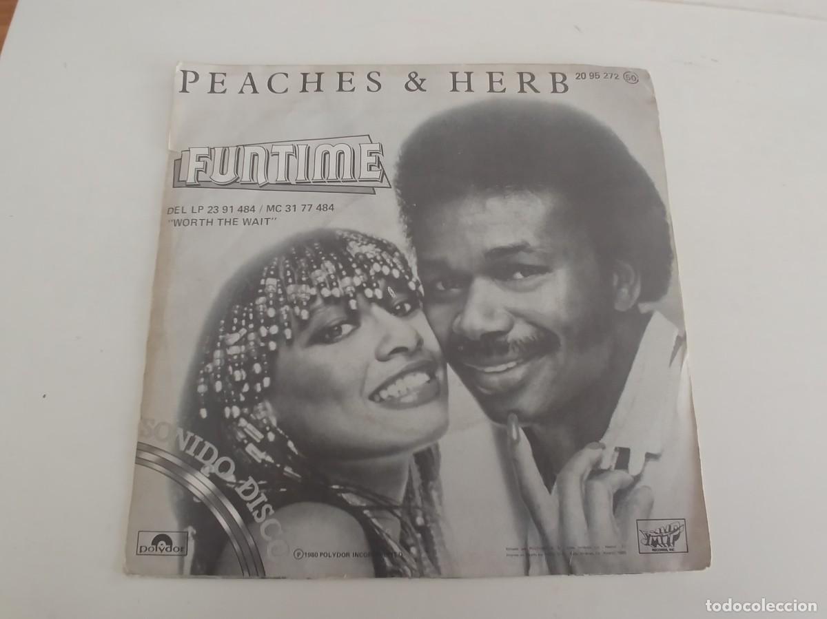 Discos de vinilo: PEACHES & HERB-SINGLE FUNTIME - Foto 2