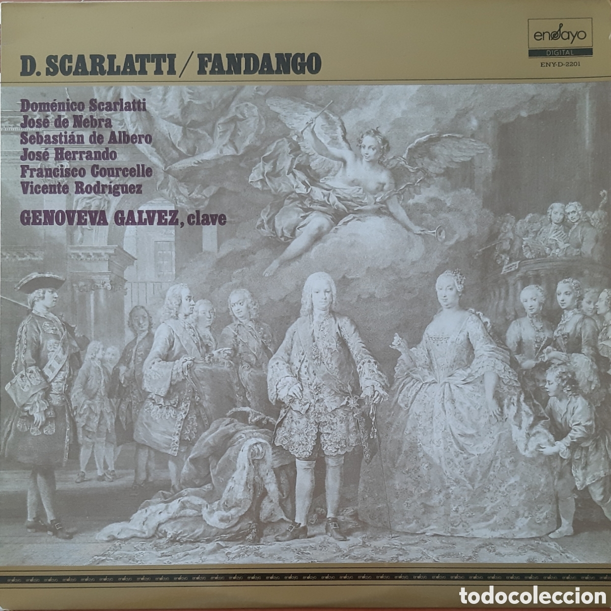 Discos de vinilo: Fandango. Genoveva G&aacute;lvez, clave. - Foto 1