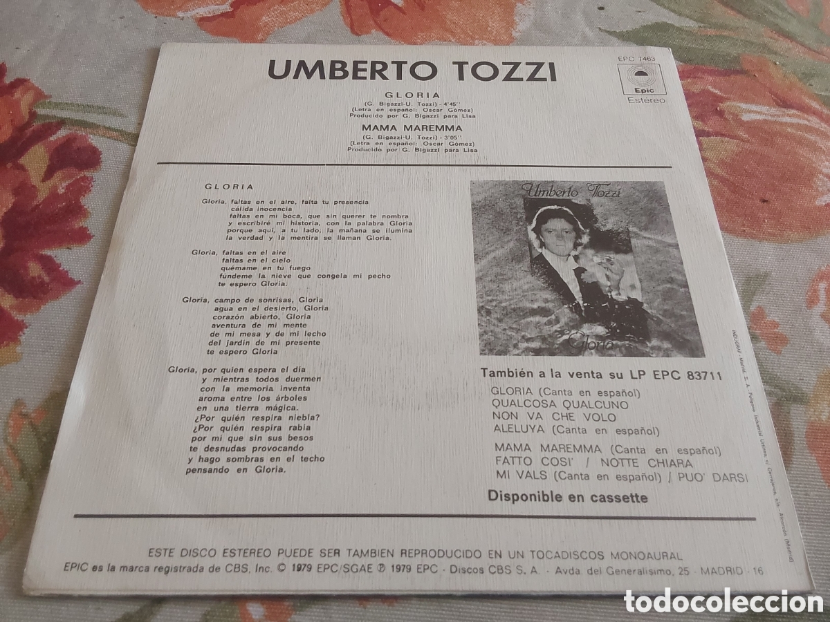 Discos de vinilo: VINILO UMBERTTO TOZZI - Foto 2