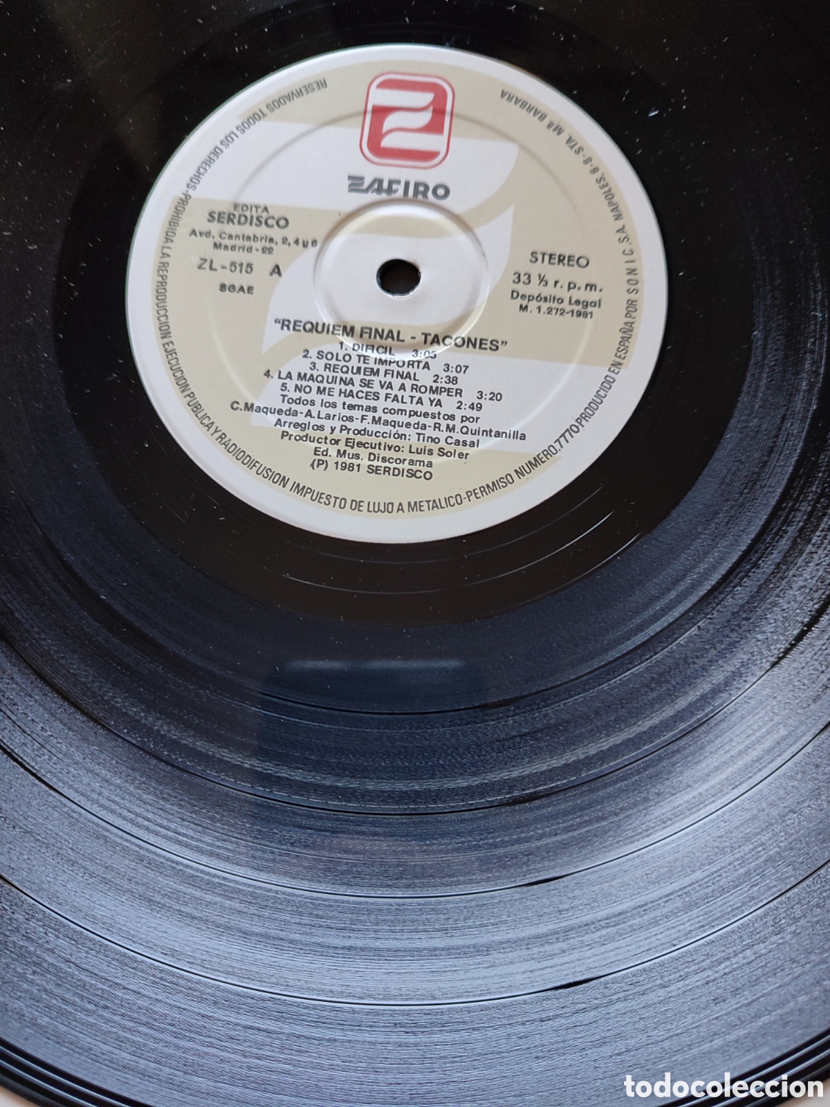 Discos de vinilo: Tacones - Requiem final - Foto 5