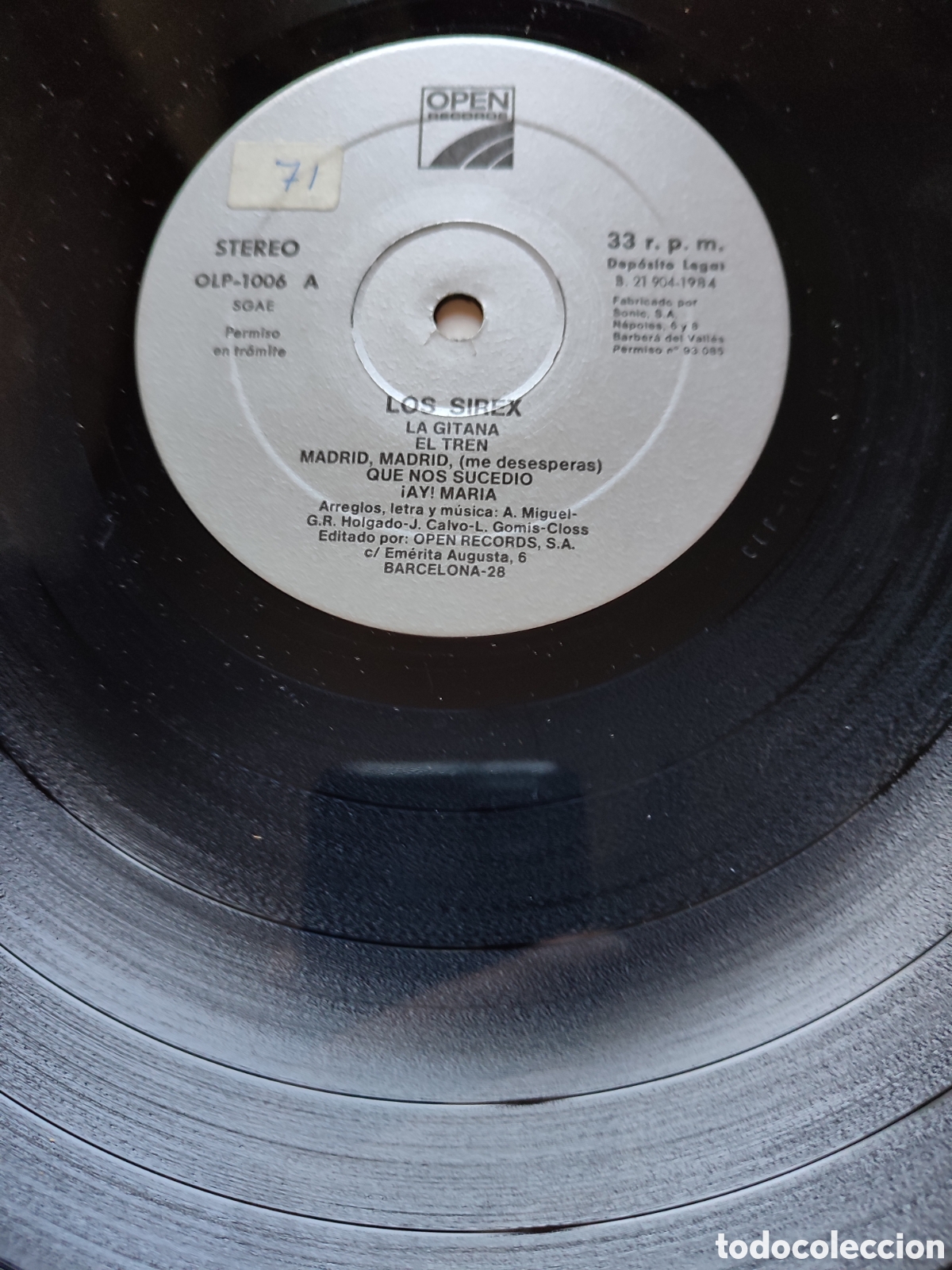 Discos de vinilo: Los Sirex - Madrid Madrid - Foto 3