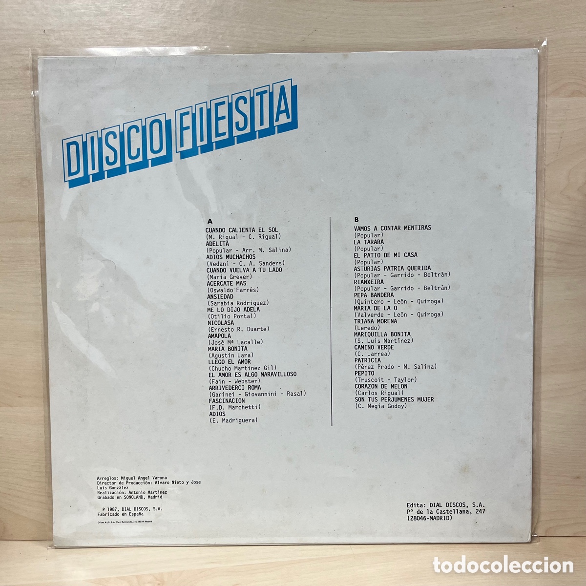 Discos de vinilo: Various - Disco Fiesta Vol.1 (LP, Comp, Mixed) - Foto 2