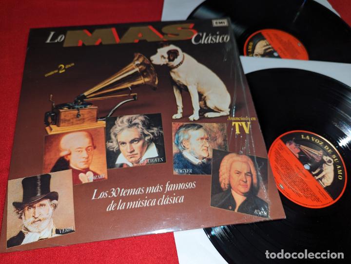 Disques de vinyle: LO MAS CLASICO Los 30 temas mas famosos de la musica clasica 2LP 1990 La voz de su Amo ESPA&Ntilde;A SPAIN