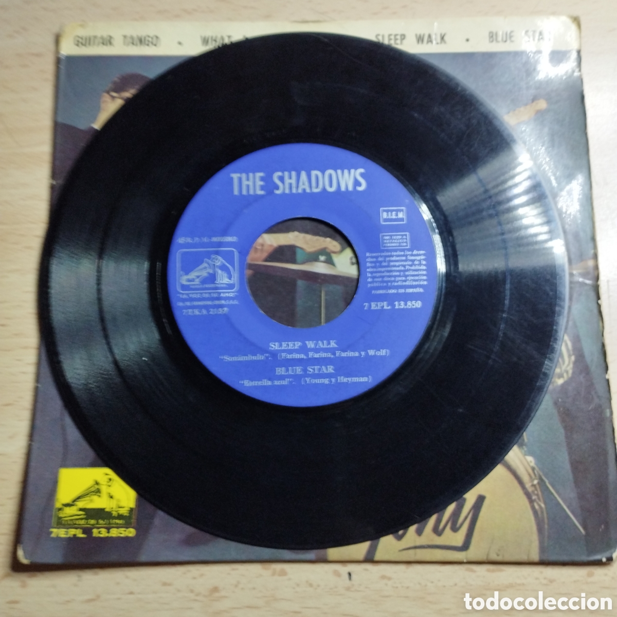 Discos de vinilo: EP 7&rdquo; The Shadows 1963 Guitar tango + 3. - Foto 3