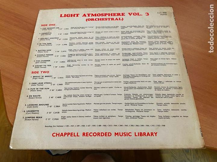 Discos de vinilo: LIGHT ATMOSPHERE VOL 3. CHAPELL LP (B-36) - Foto 3