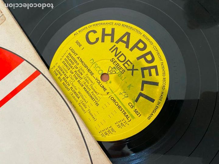 Discos de vinilo: LIGHT ATMOSPHERE VOL 4. CHAPELL LP (B-36) - Foto 2
