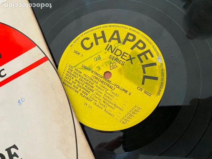 Discos de vinilo: LIGHT ATMOSPHERE VOL 5. CHAPELL LP (B-36) - Foto 2
