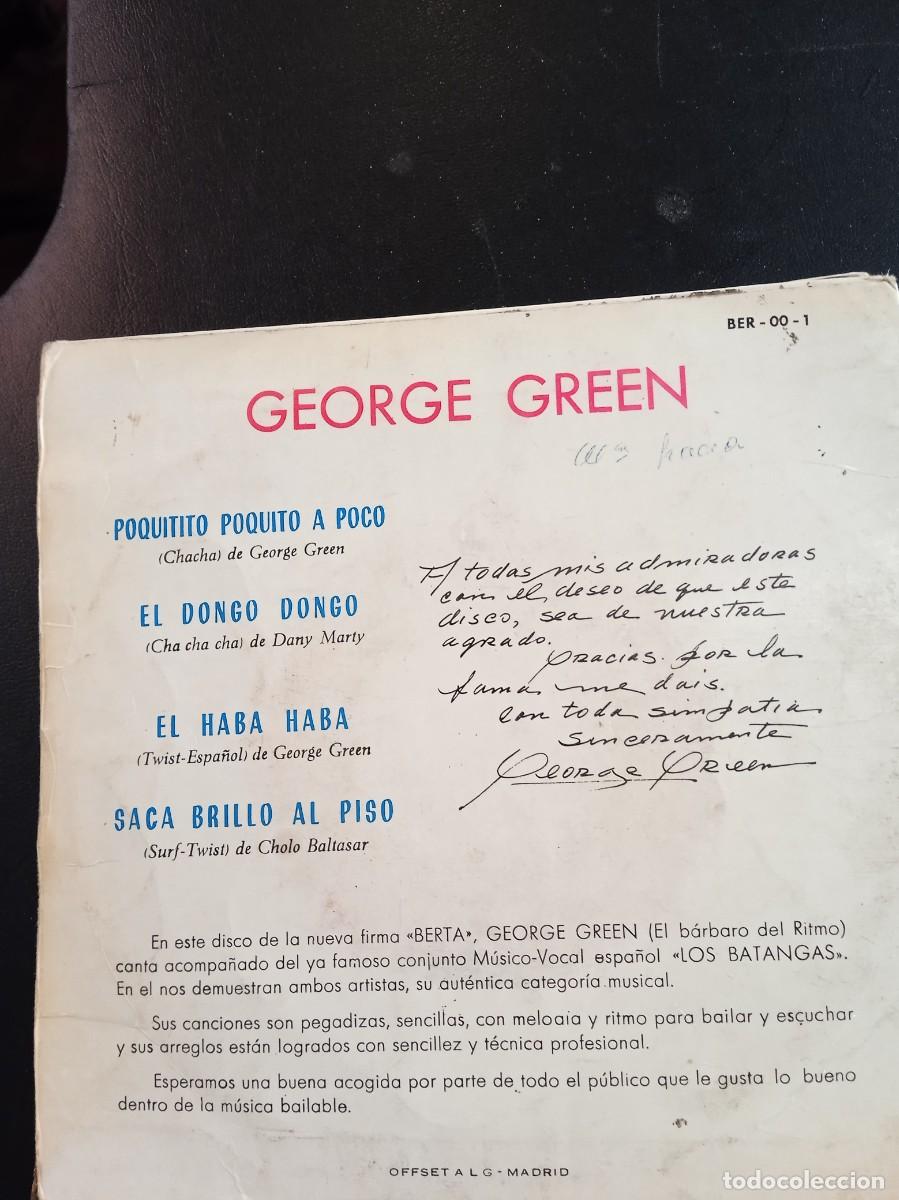 Discos de vinilo: GEORGE GREEN- EXITOS EN ESPA&Ntilde;A CON LOS BATANGAS. EP - Foto 2