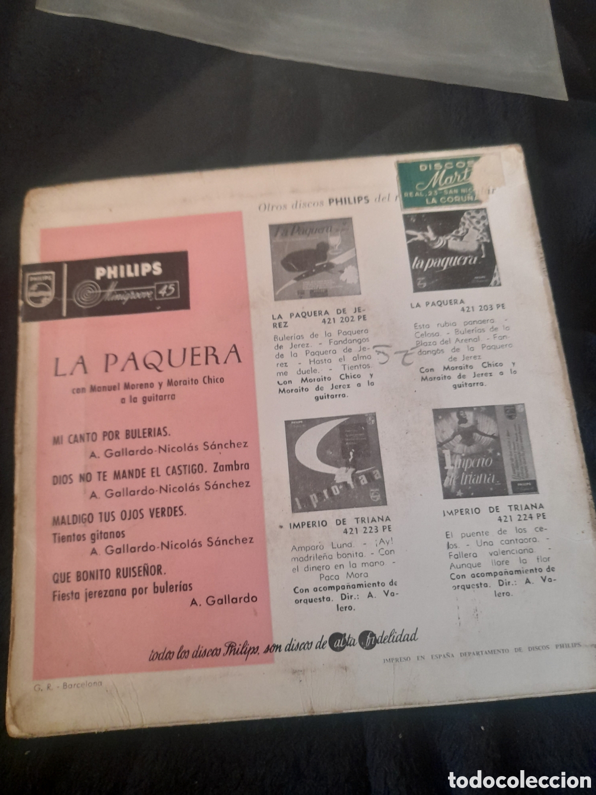 Discos de vinilo: Vinilo, La Paquera canta - Foto 2