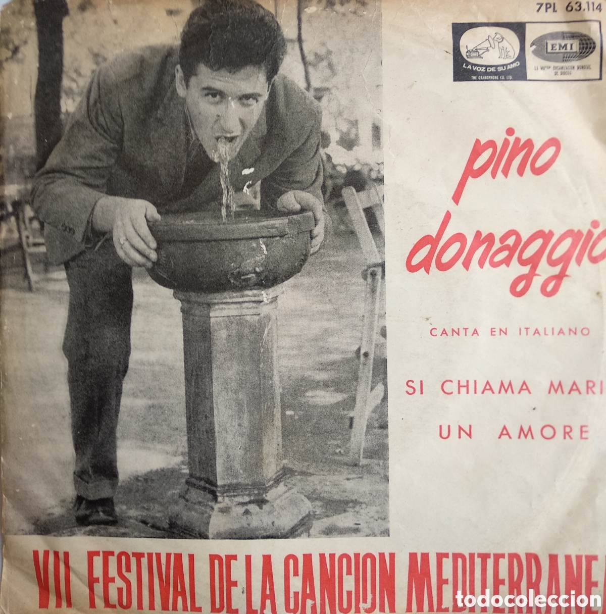 Disques de vinyle: *PINO DONAGIO, SI CHIAMA MARIA, SPAIN, VOZ, 1965, CS.2