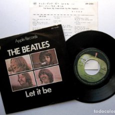 Discos de vinilo: THE BEATLES - LET IT BE - SINGLE APPLE RECORDS 1970 JAPAN JAPON BPY